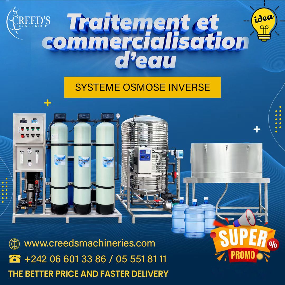SYSTEME DE TRAITEMENT D'EAU PAR OSMOSE INVERSE (RO)